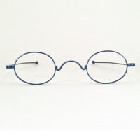1855-95 Oval Large- Blued Steel spectacle frame $160.00