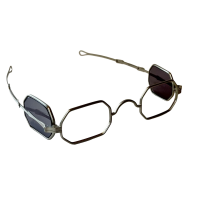 1835-80 Octagon 4 Lens Spectacle frame Tombstone Silver Dust finish 1835-80 Octagon 4 Lens Spectacle frame Tombstone Silver Dust finish