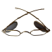 1835-80 Octagon 4 lens Spectacle frame Virginia City Gold Dust Finish