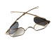 1835-80 Octagon 4 lens Spectacle frame Virginia City Gold Dust Finish