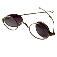 1835-80 Oval Large 4 LensSpectacle frame Virginia City Gold Dust finish