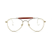 American Classic Series-1939 Aviator Sky Pilot Spectacle frame Gold finish