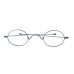 1840-95 Oval Large Spectacle frame Blued Steel finish