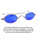 1840-95  Oval Small Spectacle frame Blued Steel finish