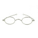 1835-80 Oval Large Spectacle frame Tombstone Silver Dust finish