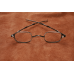 1835-80 Oblong Spectacle frame European Tarnished Brass finish