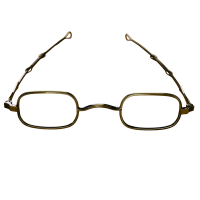 1835-80 Oblong Spectacle frame European Tarnished Brass finish 1835-80 Oblong Spectacle frame European Tarnished Brass finish