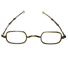 1835-80 Oblong Spectacle frame European Tarnished Brass finish