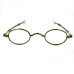 1835-80 Oval Small Spectacle frame European Tarnished Brass finish