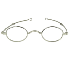 1835-80 Oval Small Spectacle frame Silver City Silver finish